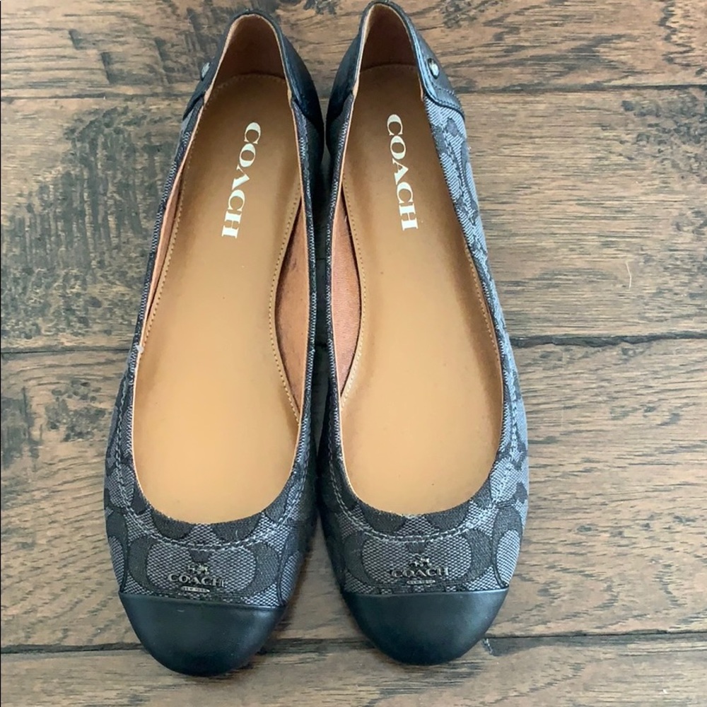 Coach Chelsea cap toe flats